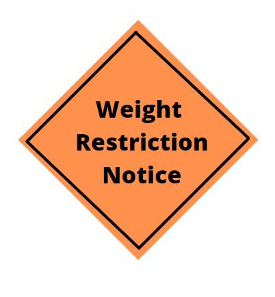Weight Restriction