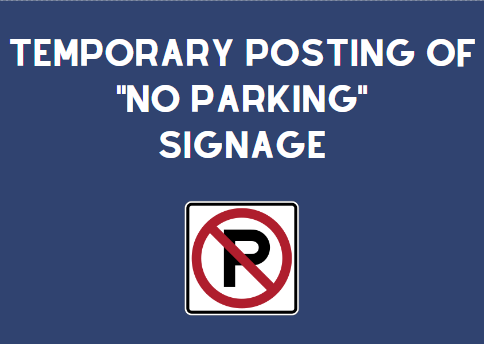 No parking signs