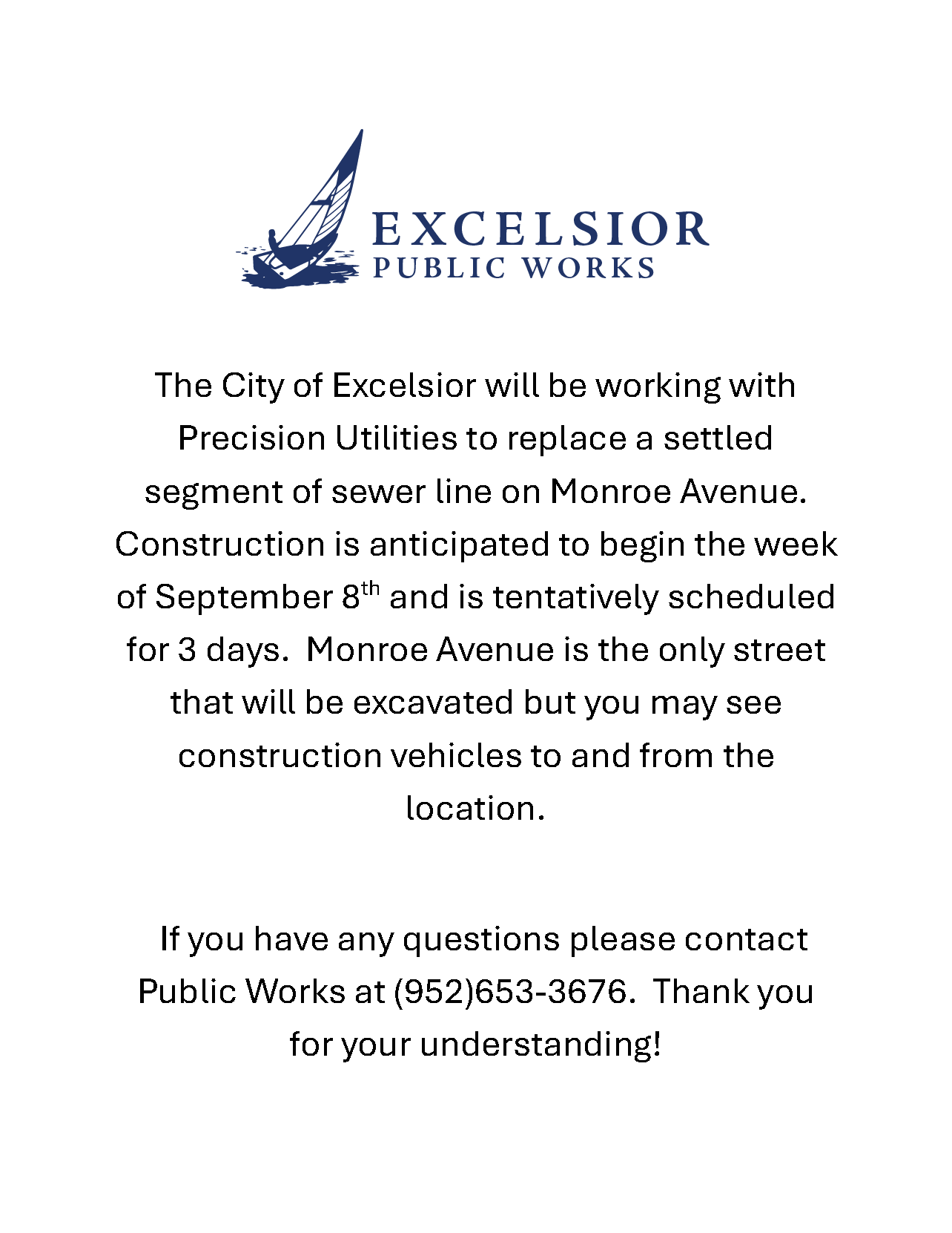 Monroe- Non- Access Notification